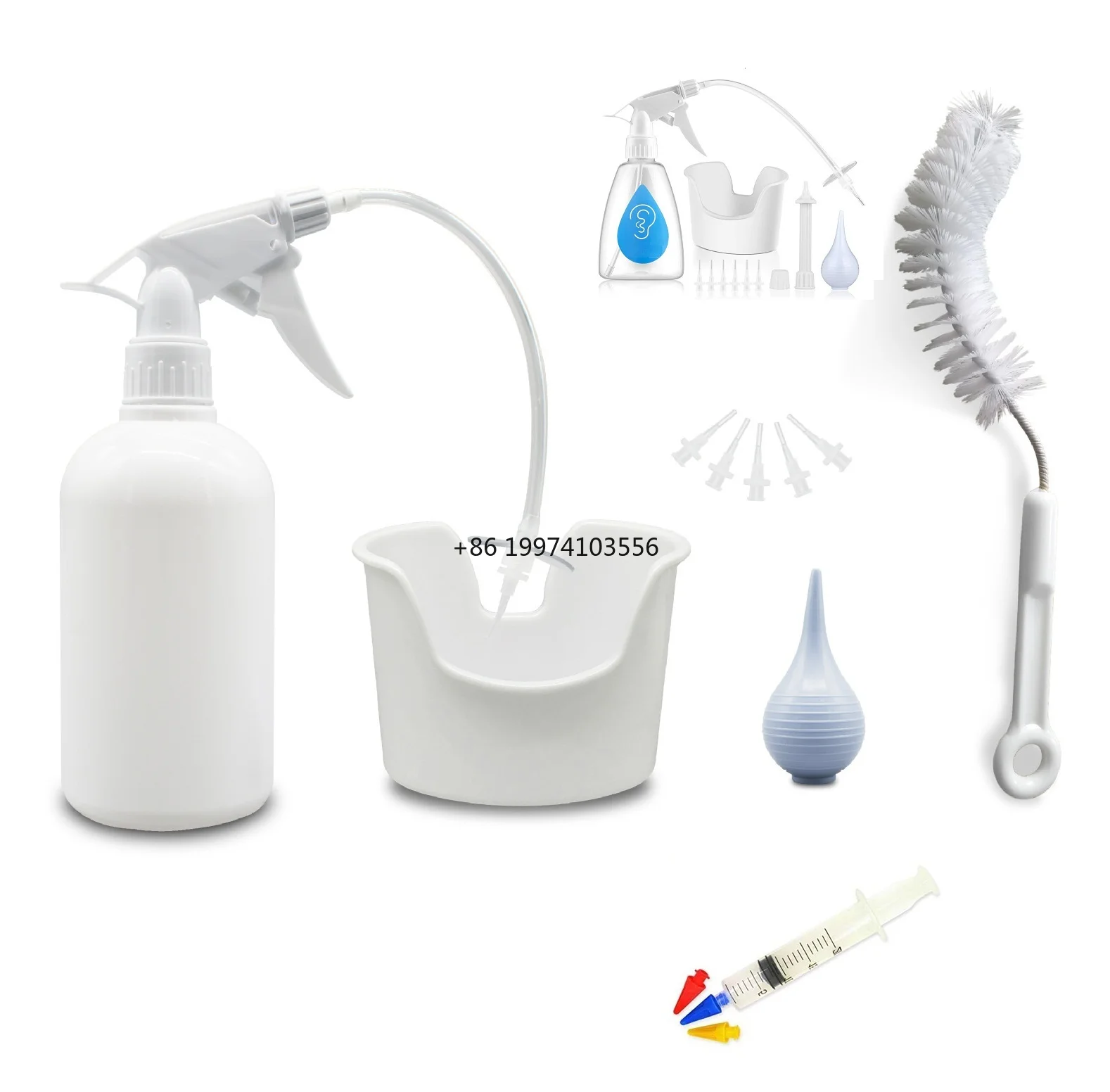 

С 16 сменными насадками, силиконовая Q-образная ручка, спиральное средство для удаления ушной серы, набор очистителей для удаления ушной серы