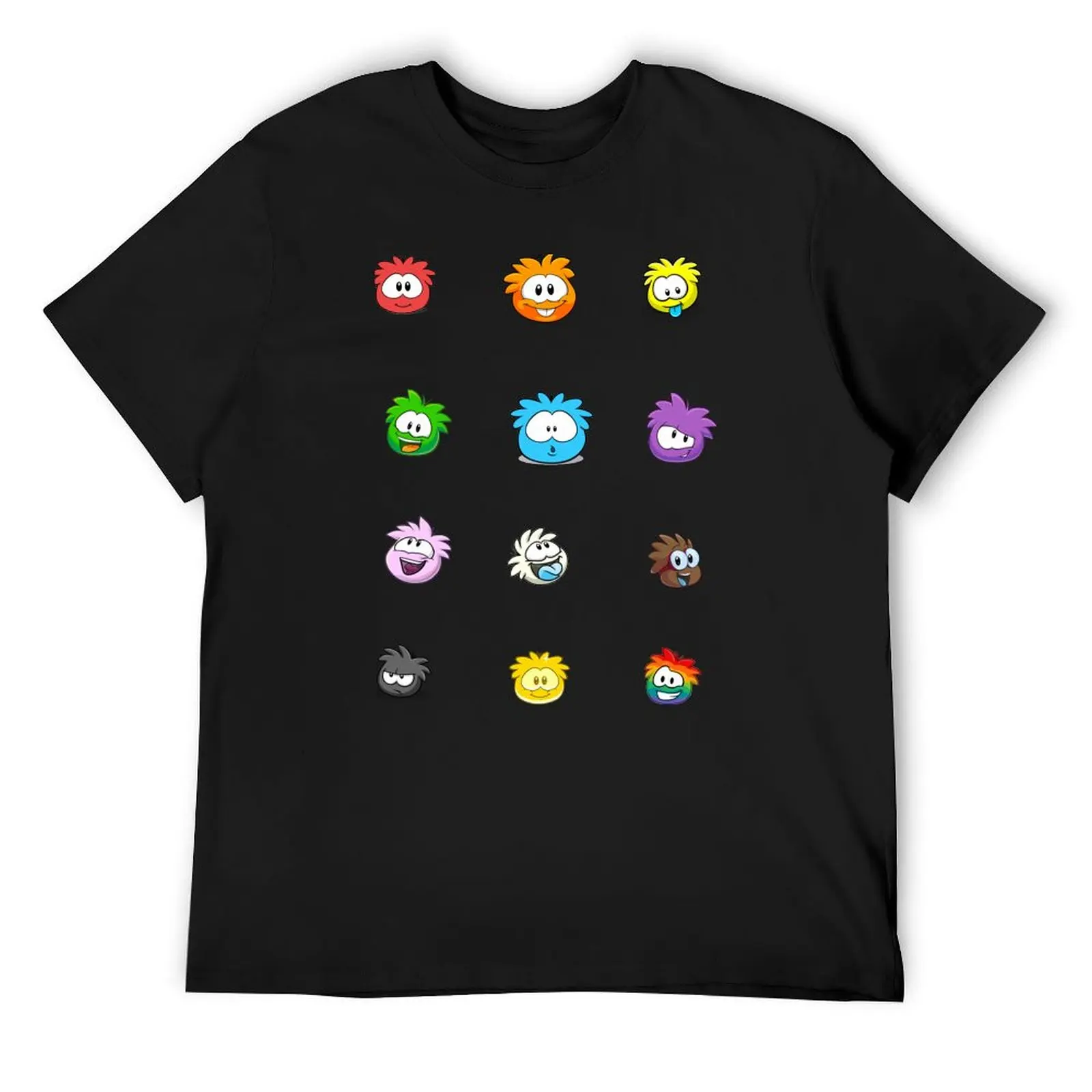 Club penguin Puffle pack T-Shirt quick-drying graphics mens graphic t-shirts big and tall