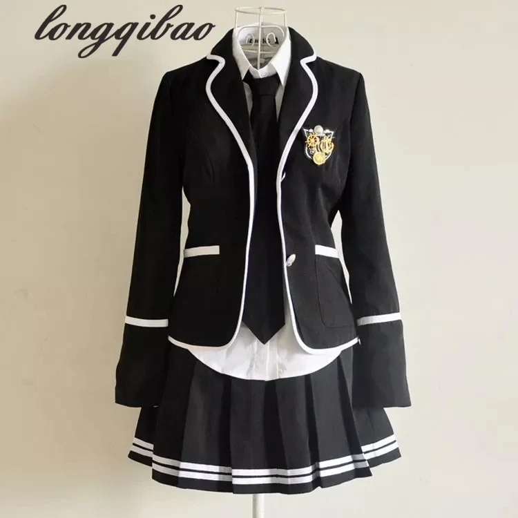 Long-Sleeved School Uniforms for Boys and Girls, Japan and South Korea JK Uniforms, Junior High School Students Suit