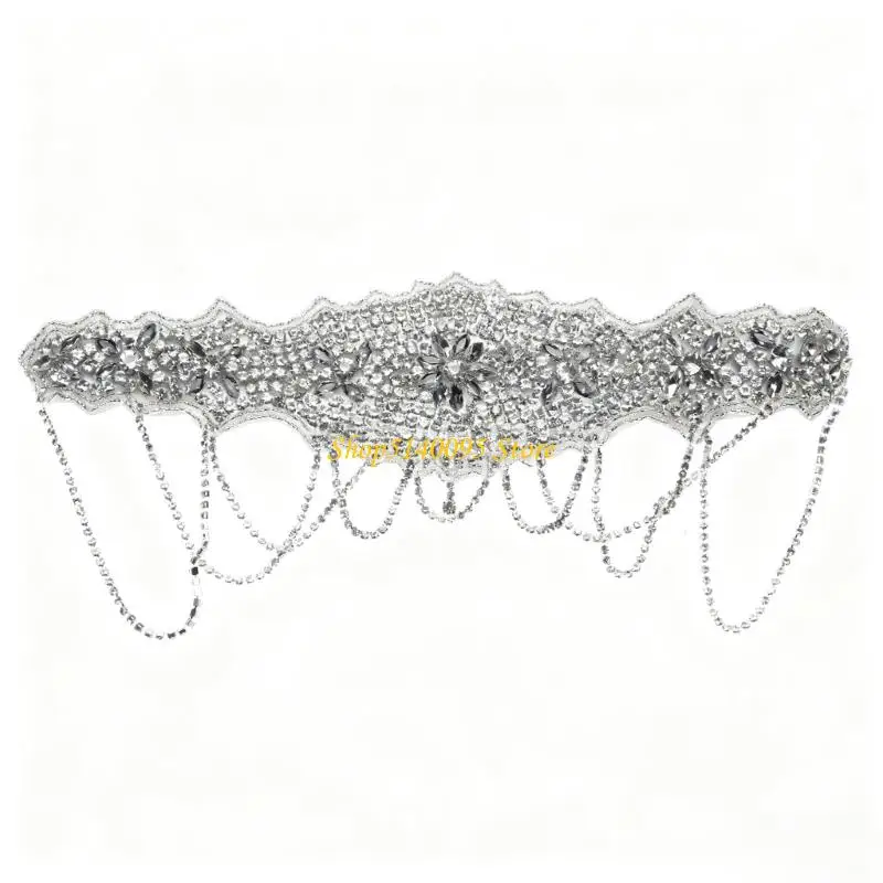 DXAE Diadema Diamantes Imitación Brillantes para Mujer Elegante Fiesta Boda Baile Accesorios Cosplay Diadema Elástica