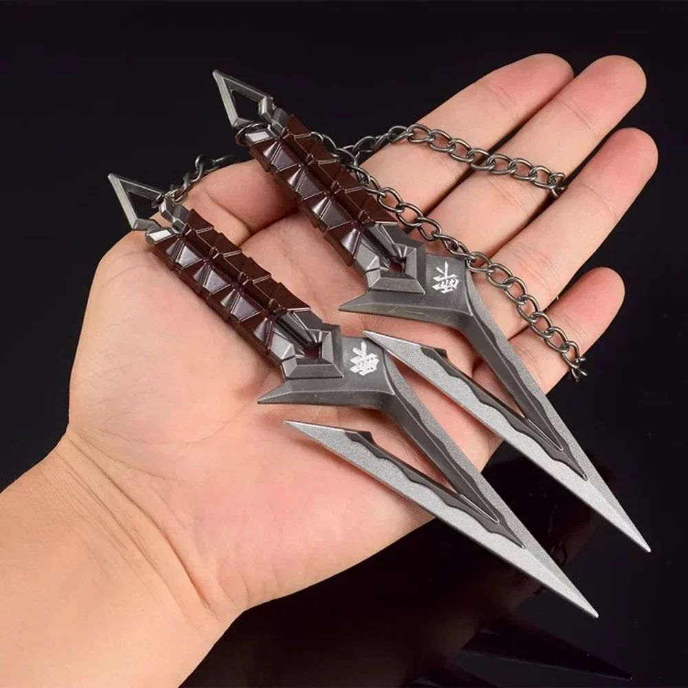 16cm Valorant Weapon Kuronami No Yaiba Goden Color Uncut Ninja Melee Weapo Metal Game Accessories Ornaments Halloween Gifts Toys