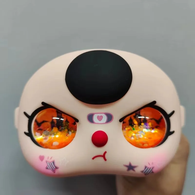 고품질 400% 베이비 쓰리 할로윈 시리즈 눈과 껍질 얼굴 인형 얼굴 껍질 할로윈 서프라이즈 눈 비닐 얼굴