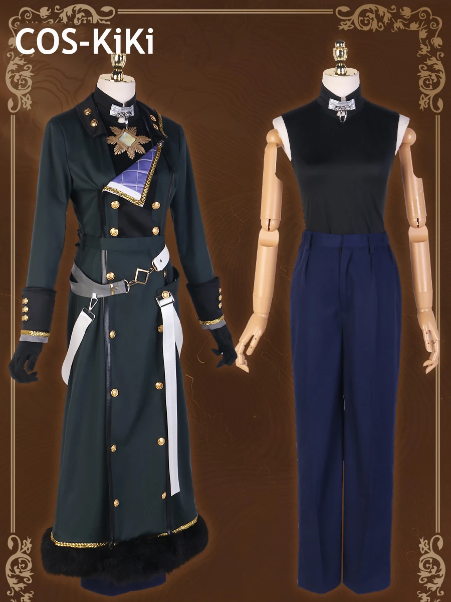 COS-KiKi Nu: Carnival Blade Awakening Crystal Flower New Skin Game Suit Cosplay Costume Handsome Uniform Halloween Party Outfit