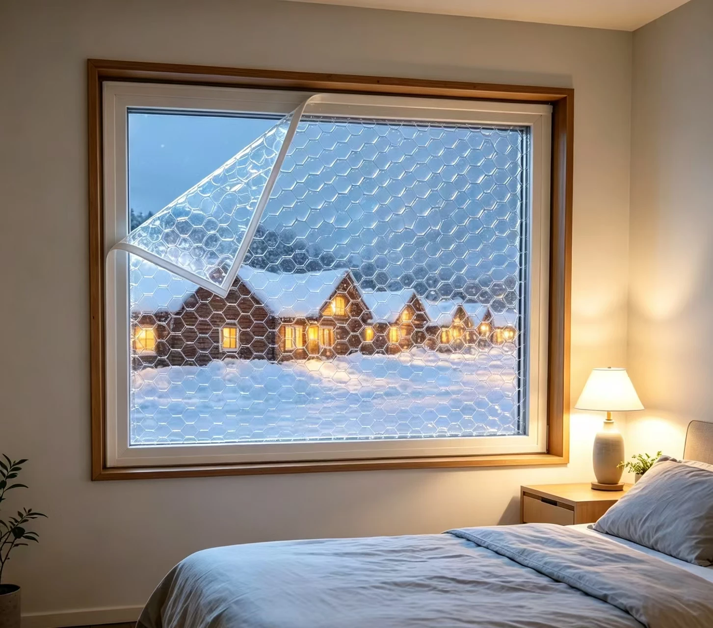 Warm curtain, insulation, window screen, sunshade, sound insulation, water cube material thickened warm curtain