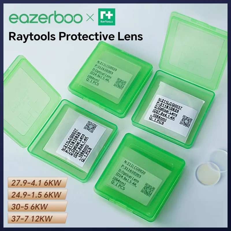 Raytools Laser Protective Lens 27.9x4.1 37x7 24.9x1.5 Raytools Laser Glass Protector Lens BM110 BM111 BT240S Laser Head Parts