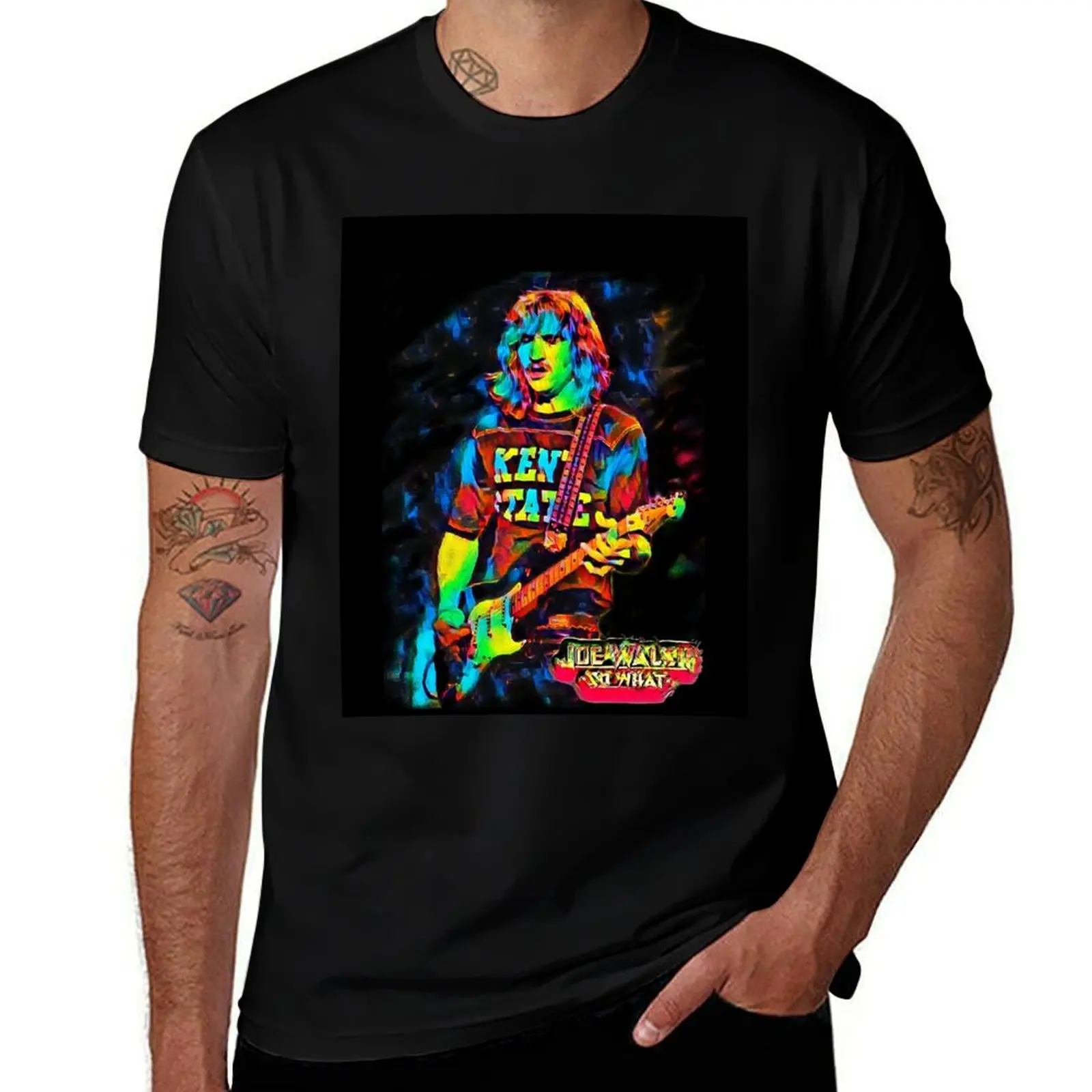 

Joe Walsh So What Tour On Stage Photo Moment T-Shirt Soft Durable Cotton T-Shirt