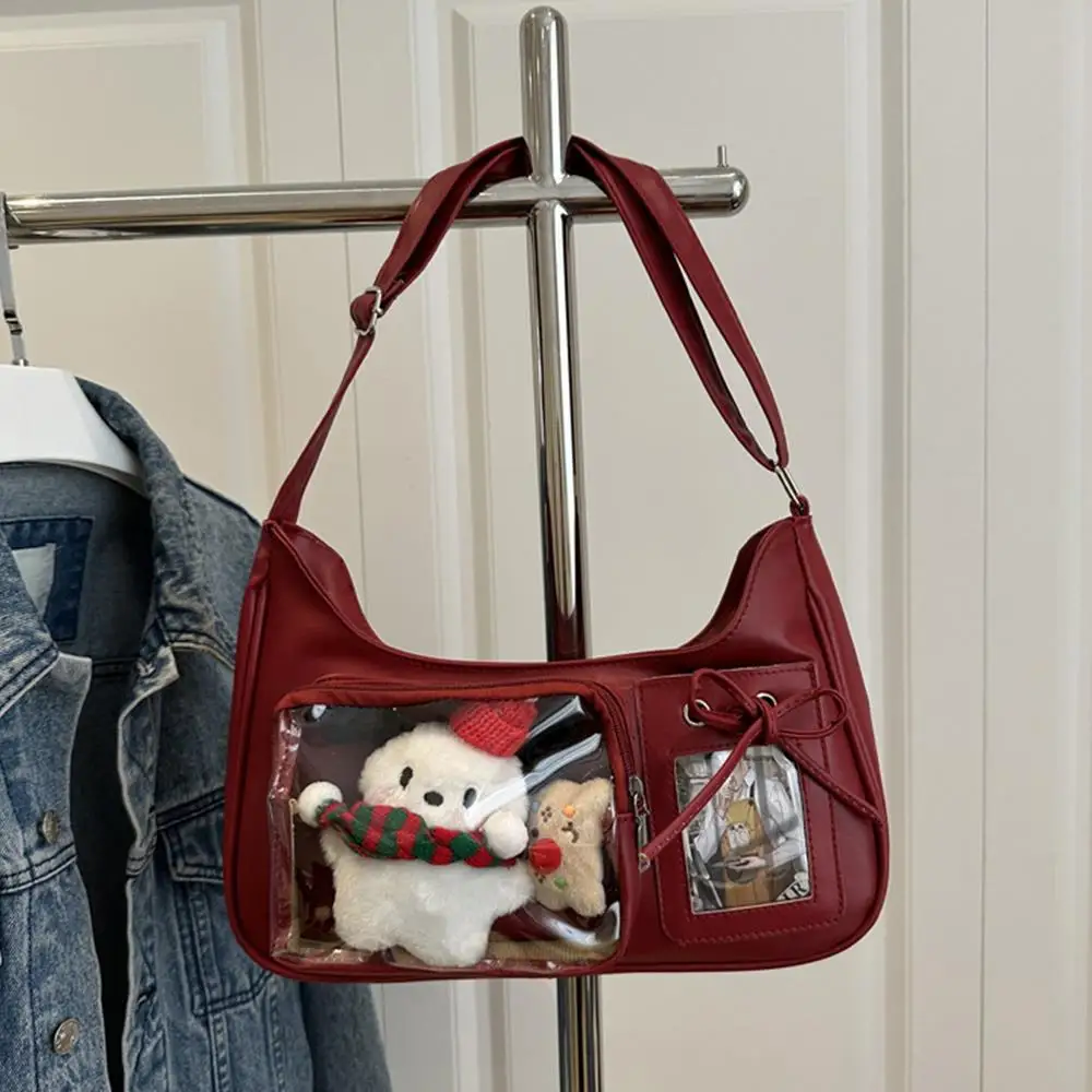 

Crossbody School Bag Transparent Ita Bag Women Korean Y2K Japanese Designer Handbag Wallets Pain Bag Purse Shoulder Pouch