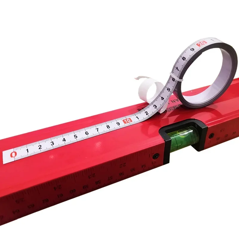 Selbstklebendes Metrisches Maßband aus Edelstahl mit Gehrungsschiene, rostfreies, langlebiges und verschleißfestes Lineal