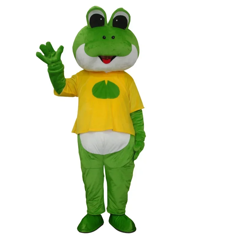 Cosplay cut T-shirt frog cartoon Mascot Costume Advertising ceremony Fancy Dress Party Animal carnival perform stage show props