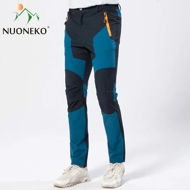 Elastic Mens Hiking Pants Outdoor Sport Summer Quick Dry Windproof Waterproof Trekking Climbing Wear-resistant Breathable