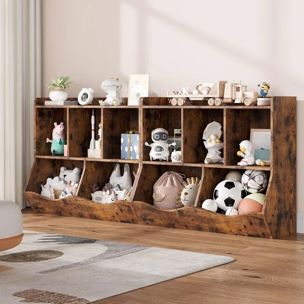 Kinder Bücherregal und Spielzeug Aufbewahrung, Holz Spielzeug Aufbewahrung schrank, Aufbewahrung organisator mit Bücherregal Kleinkind Buch Spielzeug Regal