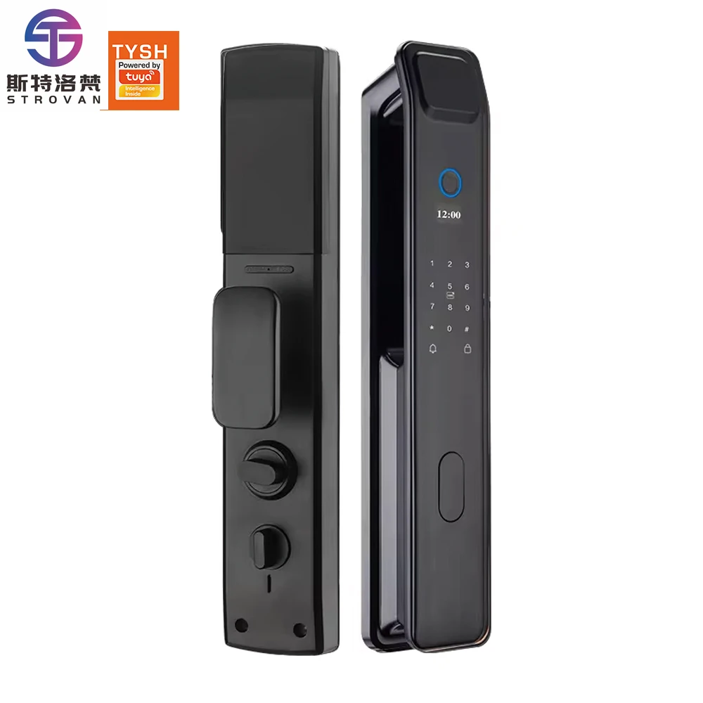 

STLF Wifi App Smart Door Lock Biometric Lock Fingerprint Digital Keyless 3D Face Lock With Tuya App
