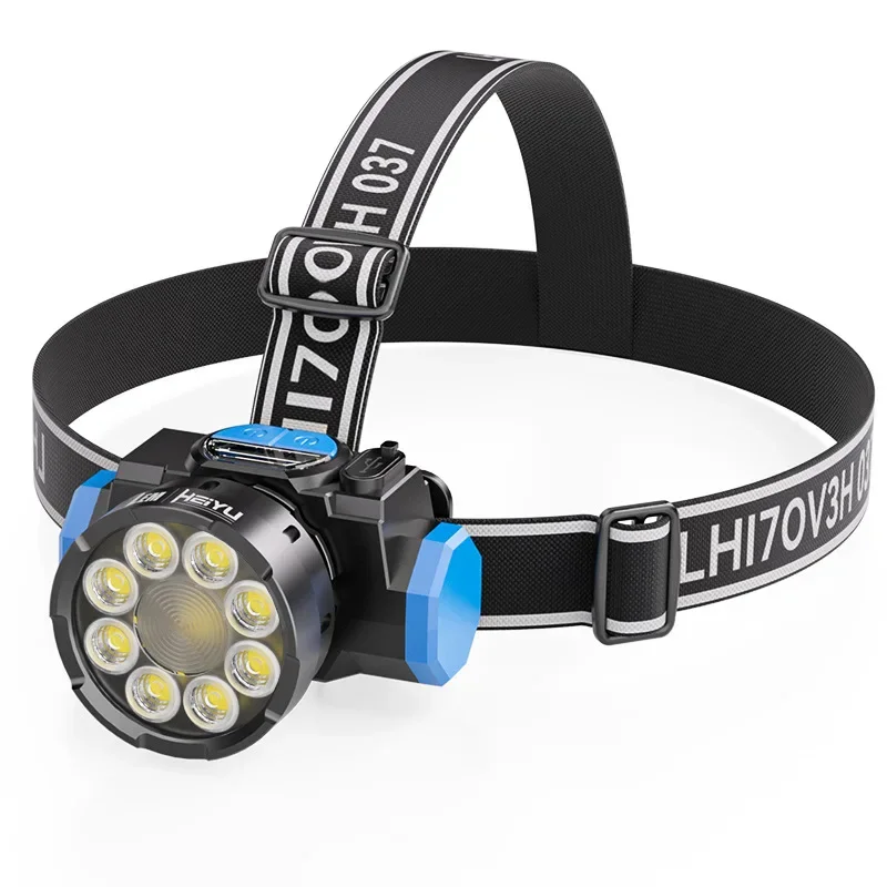 Super Bright Yellow Hunting Headlamp - Rechargeable Light For Eel Cicada And Outdoor Use