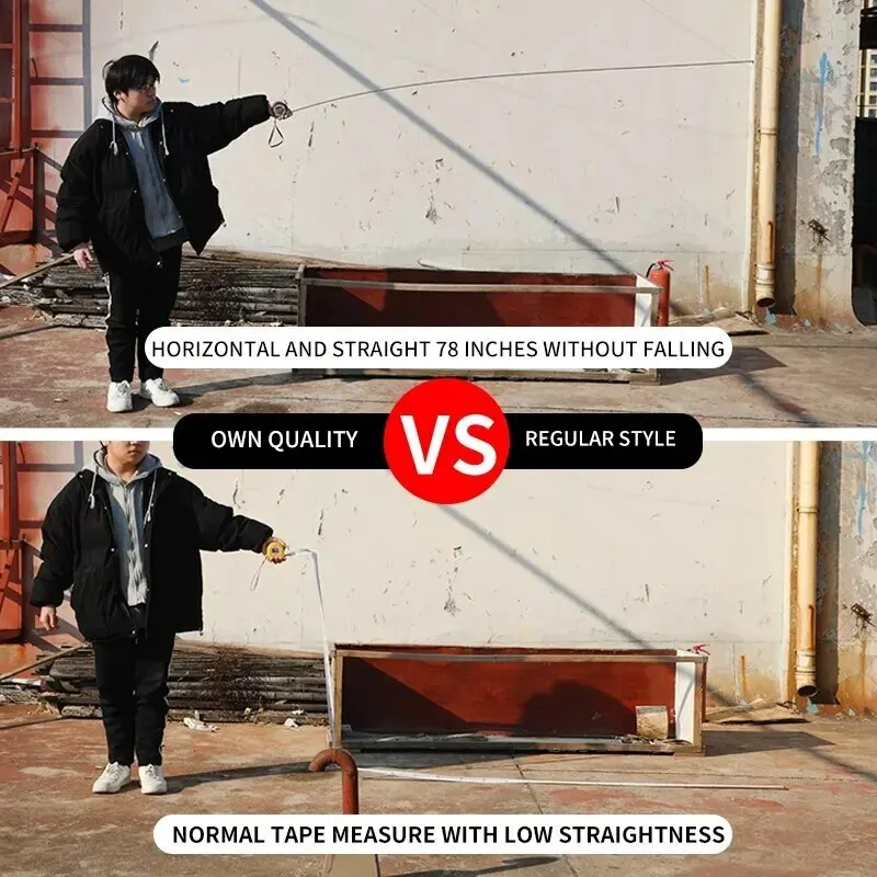 3/5/7.5/ أدوات قياس عالية الدقة مسطرة النجارة المنزلية سماكة شريط قياس مقاوم للماء ومضاد للتآكل #6