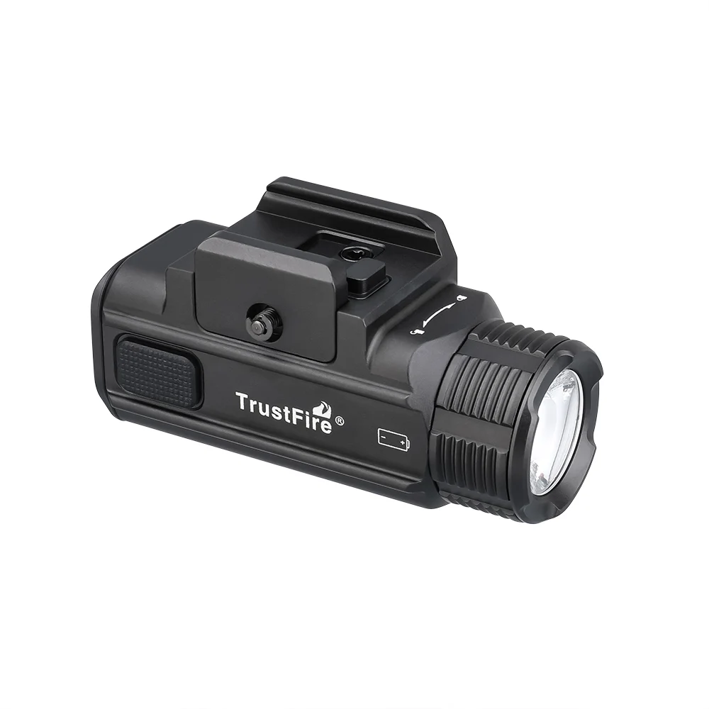 Trustfire GM05 Tactical Flashlights 1050Lumen Compact Quick Release LED Torch USB 16340 IP65 for Common Use Weapon Pistol Lights