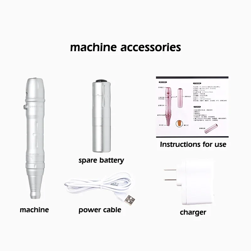 Permanent Makeup Machine Kits Only For Lips Machine Set Wireless Charge Microshading Permanent Makeup Machine Set Tattoo Spplies