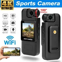 4K Ultra HD Mini Camera WiFi IR Night Vision Sports DV DVR Small Camcorder Portable Police Body Cam Micro Digital Video Recorder
