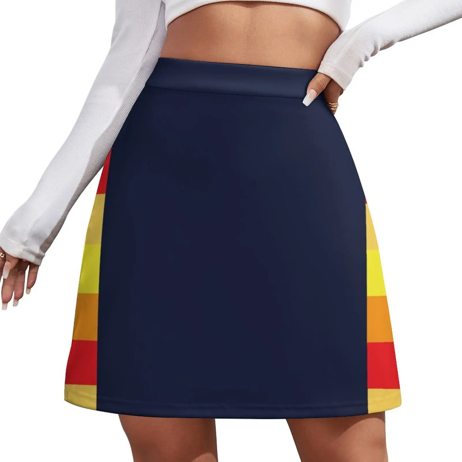 

New Houston Throwback-Texas Champ Jersey Flag Mini Skirt korean skirt Skirt shorts