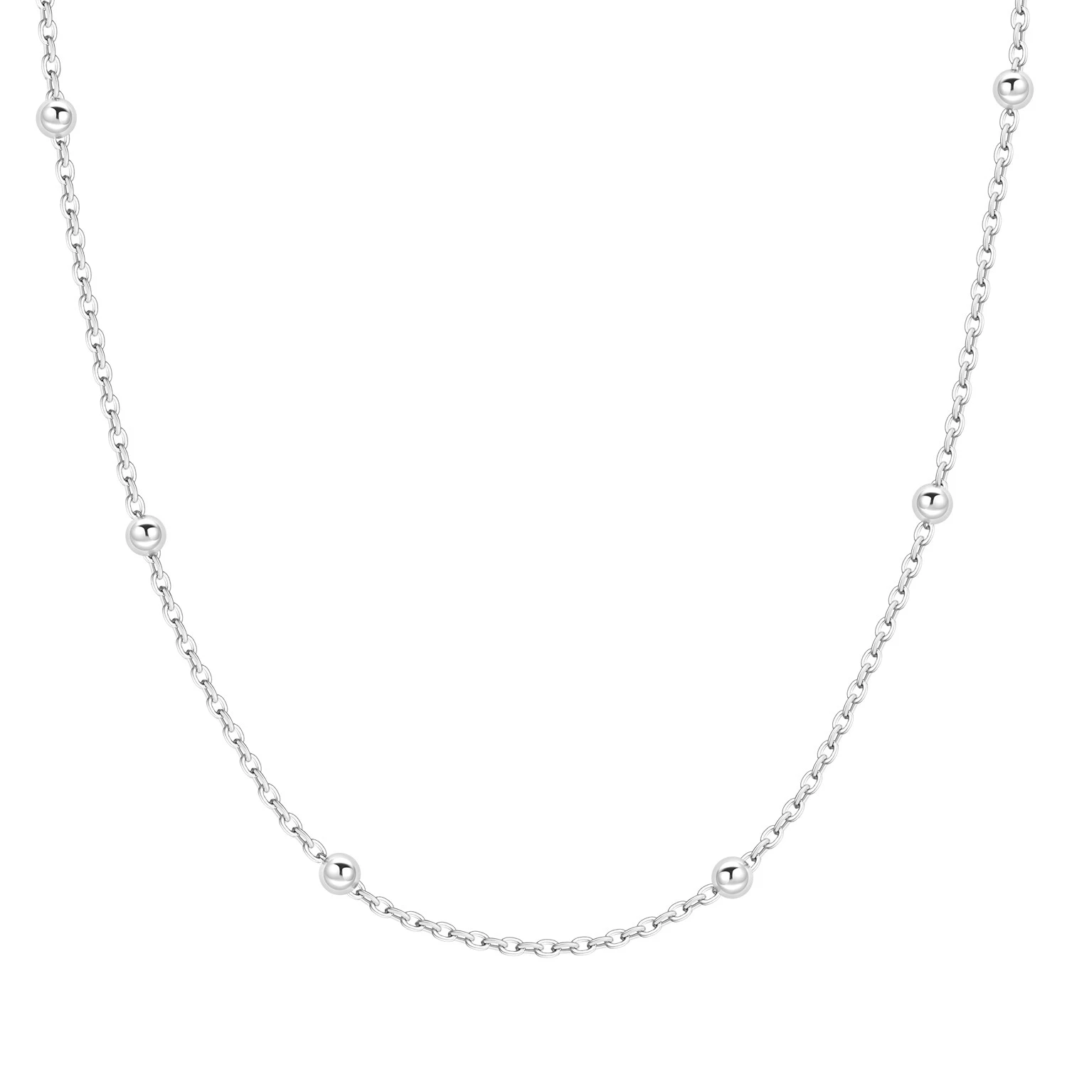 Orstarry S925 Sterling Silber Vielseitige Perlenkette für Frauen Geburtstag Originelle Geschenke Mode Feiner Schmuck