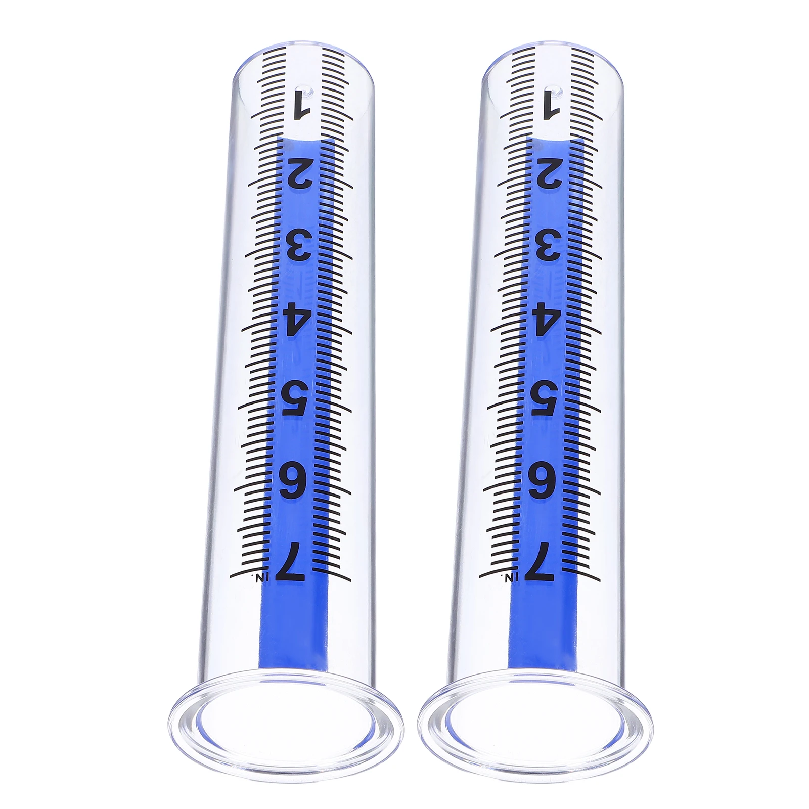 

2Pcs Plastic Test Tube Rain Gauge for Measuring Rainwater Collector Outdoor Activities Camping Hiking Small Durable Tube