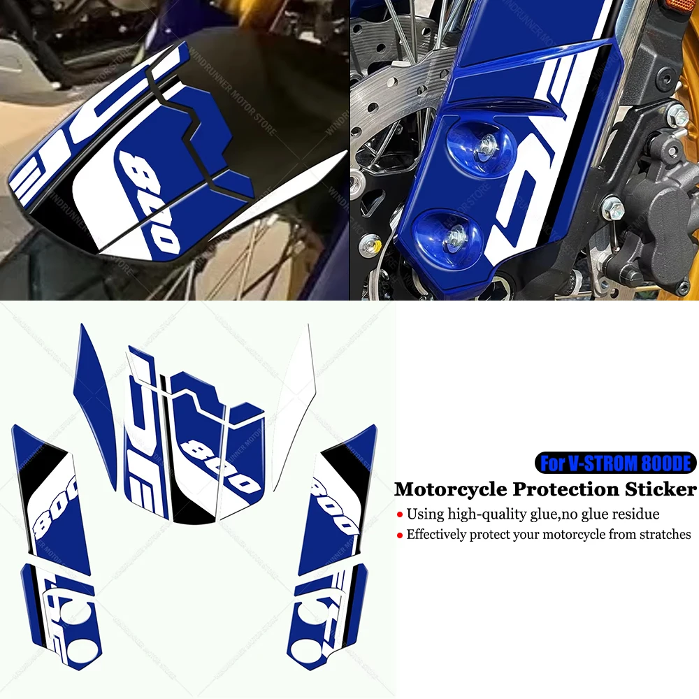 

For V-strom 800de Motorcycle Accessories Mudguard Protective 3D Sticker Waterproof Sticker