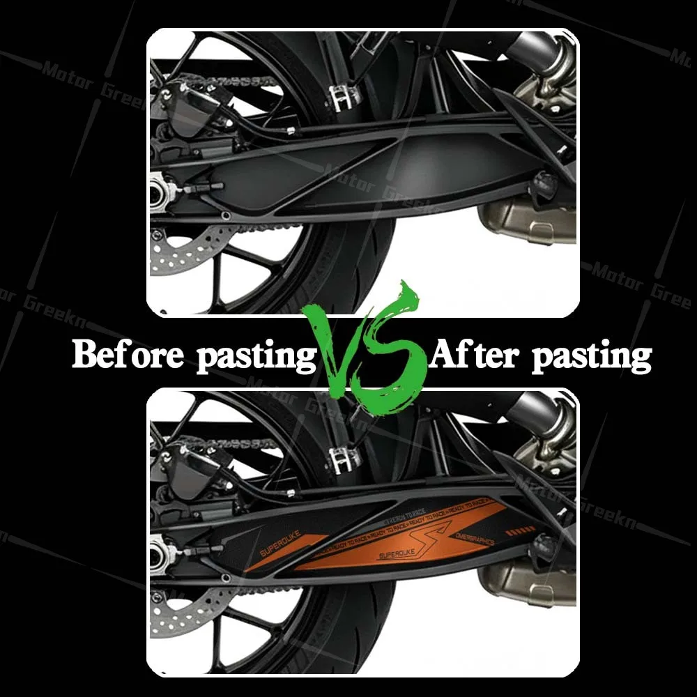 For DUKE 790 2027 Motorcycle Swingarm Sticker Rotating Shaft Swing Arm Frosted Protection Accessories Decals Waterproof