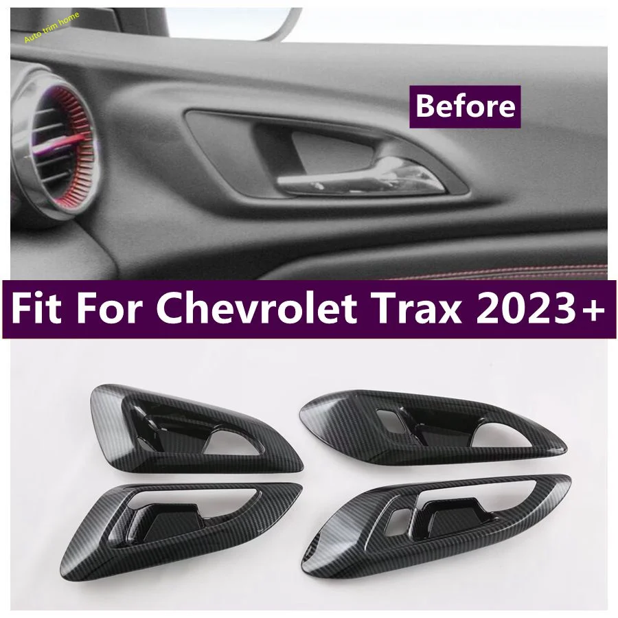 

Inner Car Door Pull Doorknob Handle Hand-clasping Bowl Catch Protective Fit For Chevrolet Trax 2023 2024 Interior Accessories