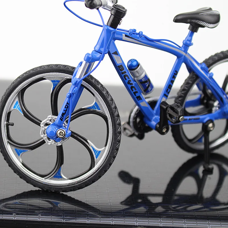 Mini modelo de bicicleta de liga de metal, simulação fundida, adulto, dedo, estrada, corrida, brinquedo, coleção fundida, brinquedos de presente para crianças