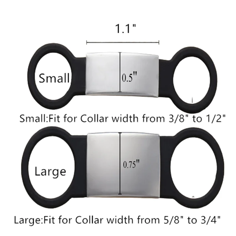 Plaque d\'identification gravée en silicone et acier inoxydable pour chien et chat, étiquette personnalisée anti-perte pour animaux de compagnie,