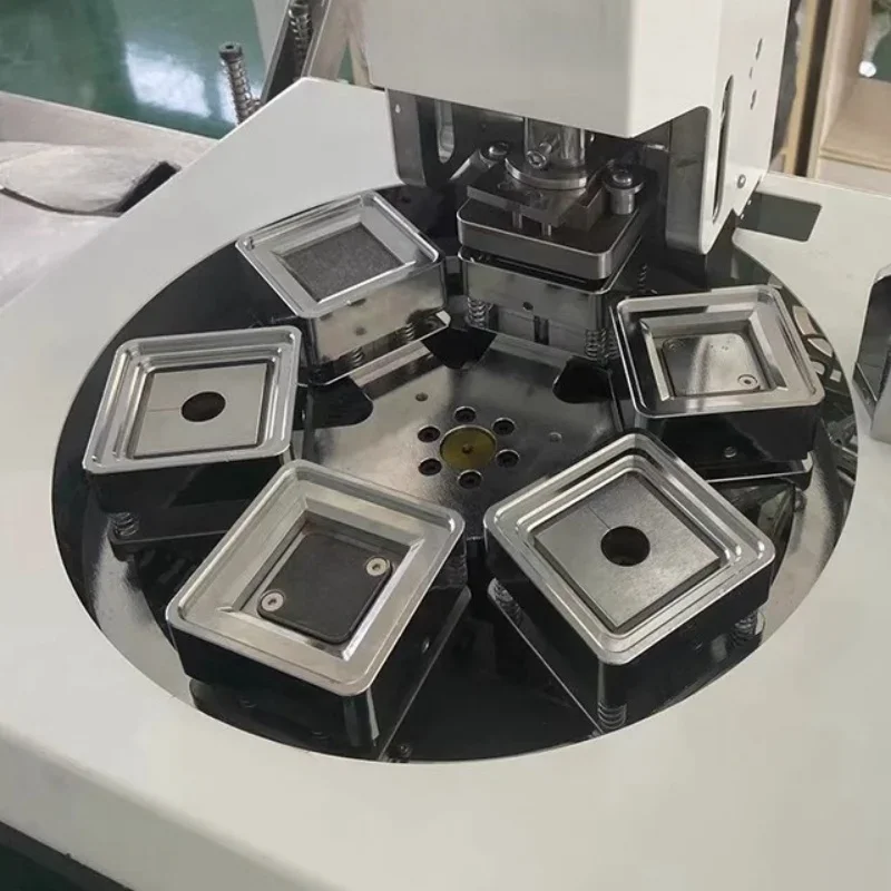 hot sales Automatic 50X50mm Rectangle Button Maker Kit Electric Pneumatic Badge Making Machine Plastic Paper Cutter