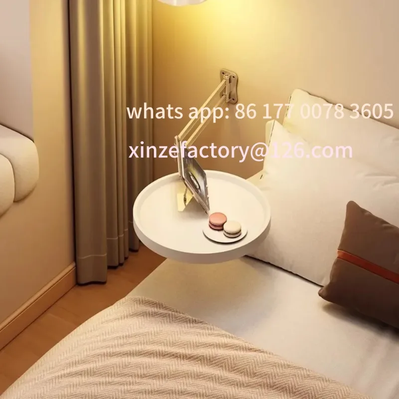 

Customizable Foldable Wall Mounted Table Bedside Storage Cabinets Multi-Purpose Floating Shelves