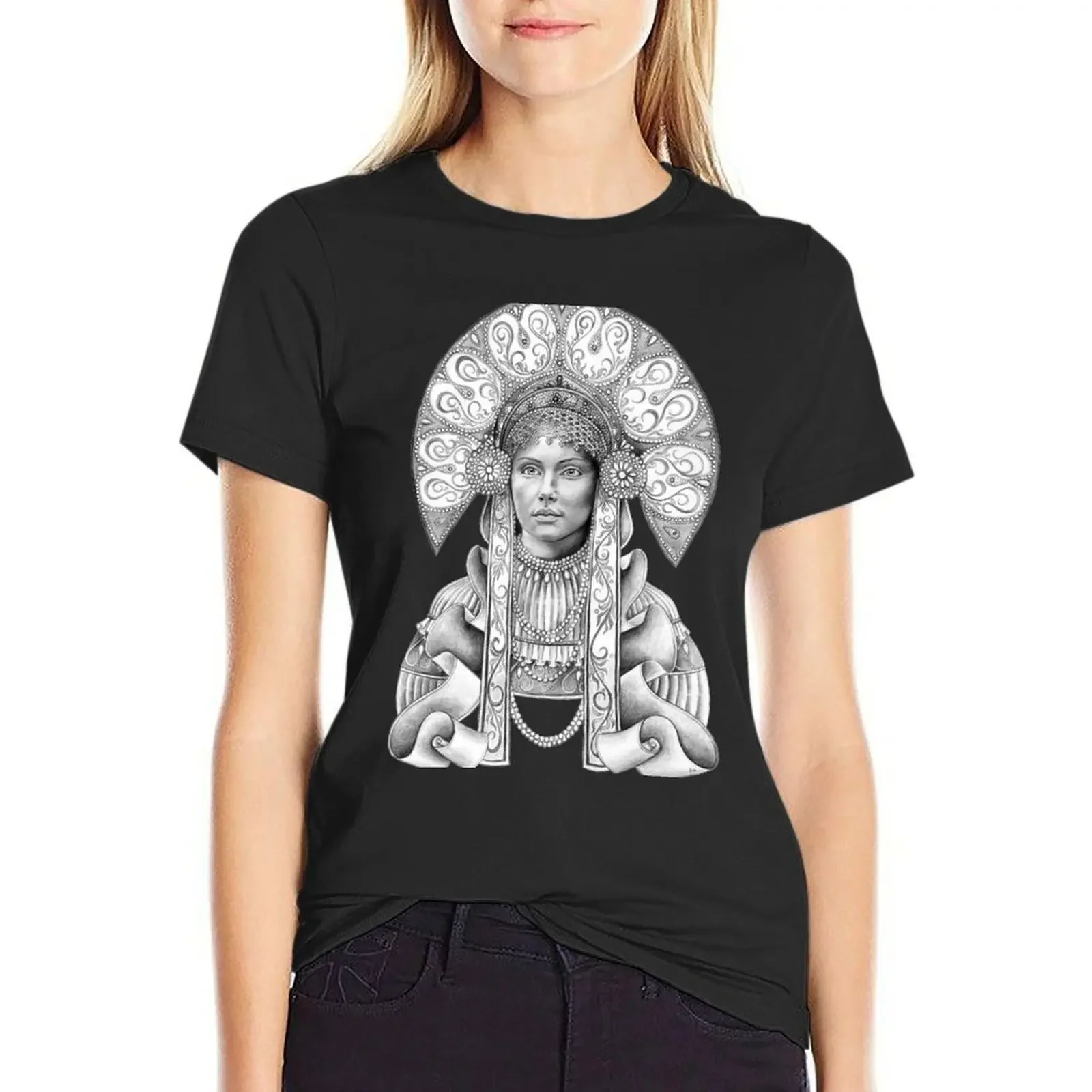 

Slavic Beauty T-Shirt quick-drying sublime anime clothes plus sizes t shirt for Women
