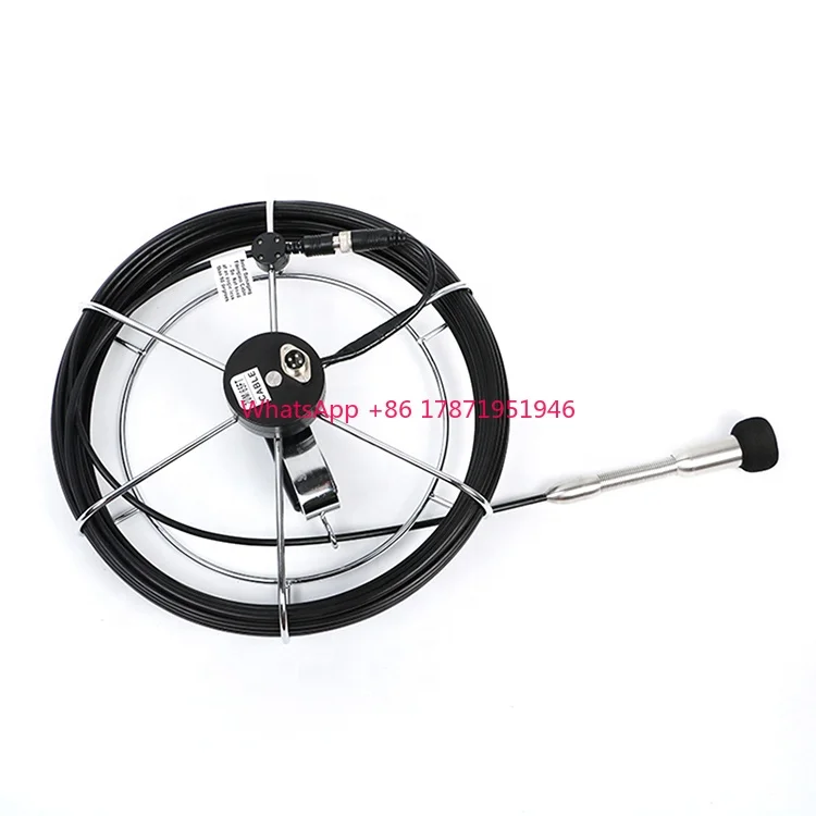 2024 New Manual Cable Reel Crawler Drainage Serpentine Pipe HD Video CCTV Pipe Inspection