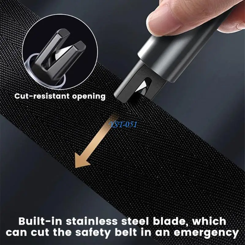 

E15A Aluminum Alloy Auto Glass Breaker Tool Compact Design For Quick Car Window Shattering