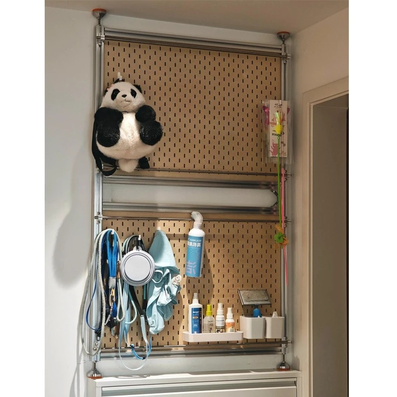 

Aluminum profile ocean plate hole plate shelf living room entrance storage rack entry door decorative rack creative display rack