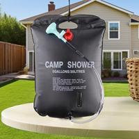 20L Solar Shower Bag with Hose and Showerhead Foldable Outdoor Bath Water Bag Camping Sun Compact Heated Water Shower Bags