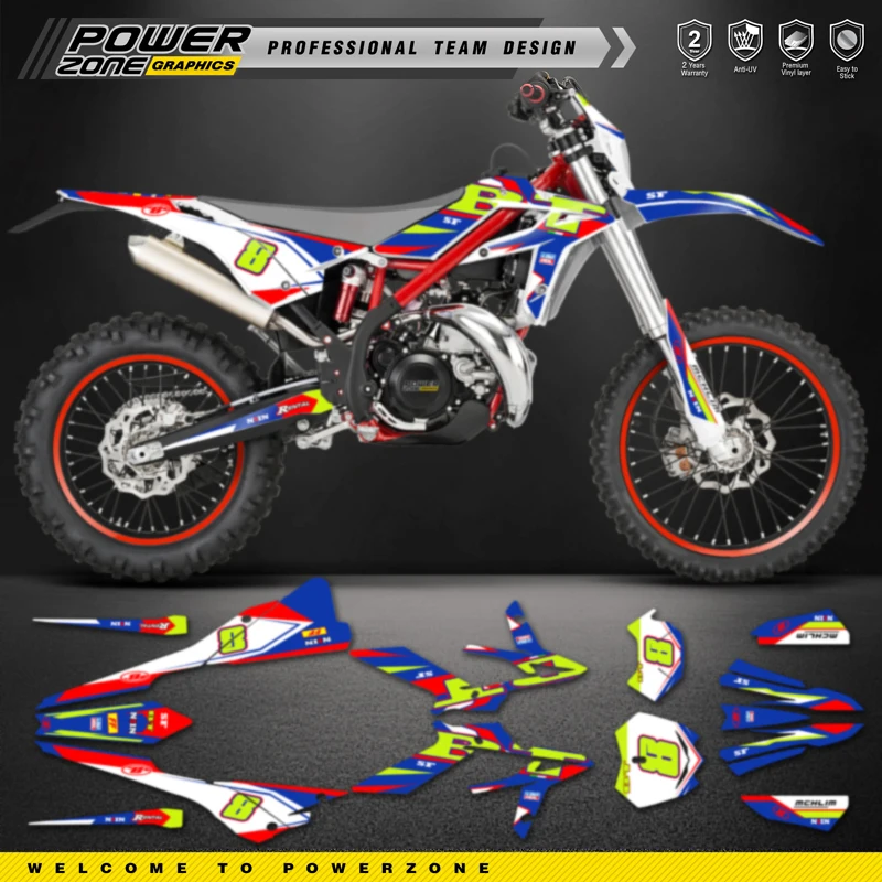 PowerZone For BETA Xtrainer  2020-2022 Custom Team Graphic Decal & Sticker Kit For Beta Xtrainer 2020 2021 2022 X 002