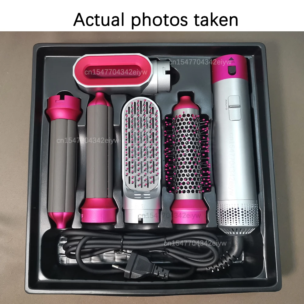Фен-щетка для волос 5 в 1, стайлер с горячим воздухом, автоматическая плойка, профессиональный выпрямитель для волос для Dyson Airwrap