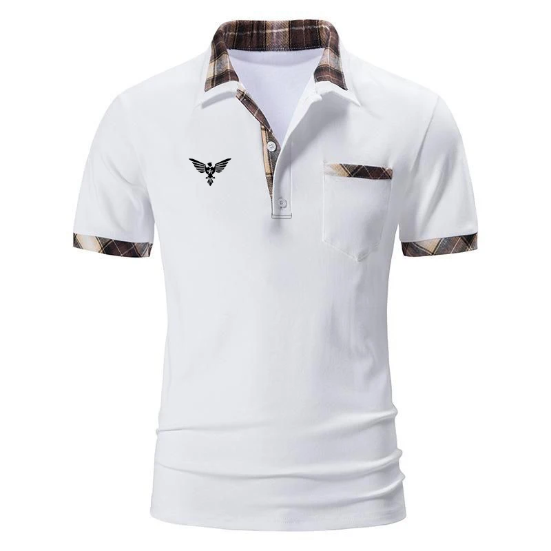 Men Summer Slim Fit Short Sleeve Sport Lapel Polo Shirt Men Business Casual 100% Polyester Quick Drying Polo Shirt s Tops