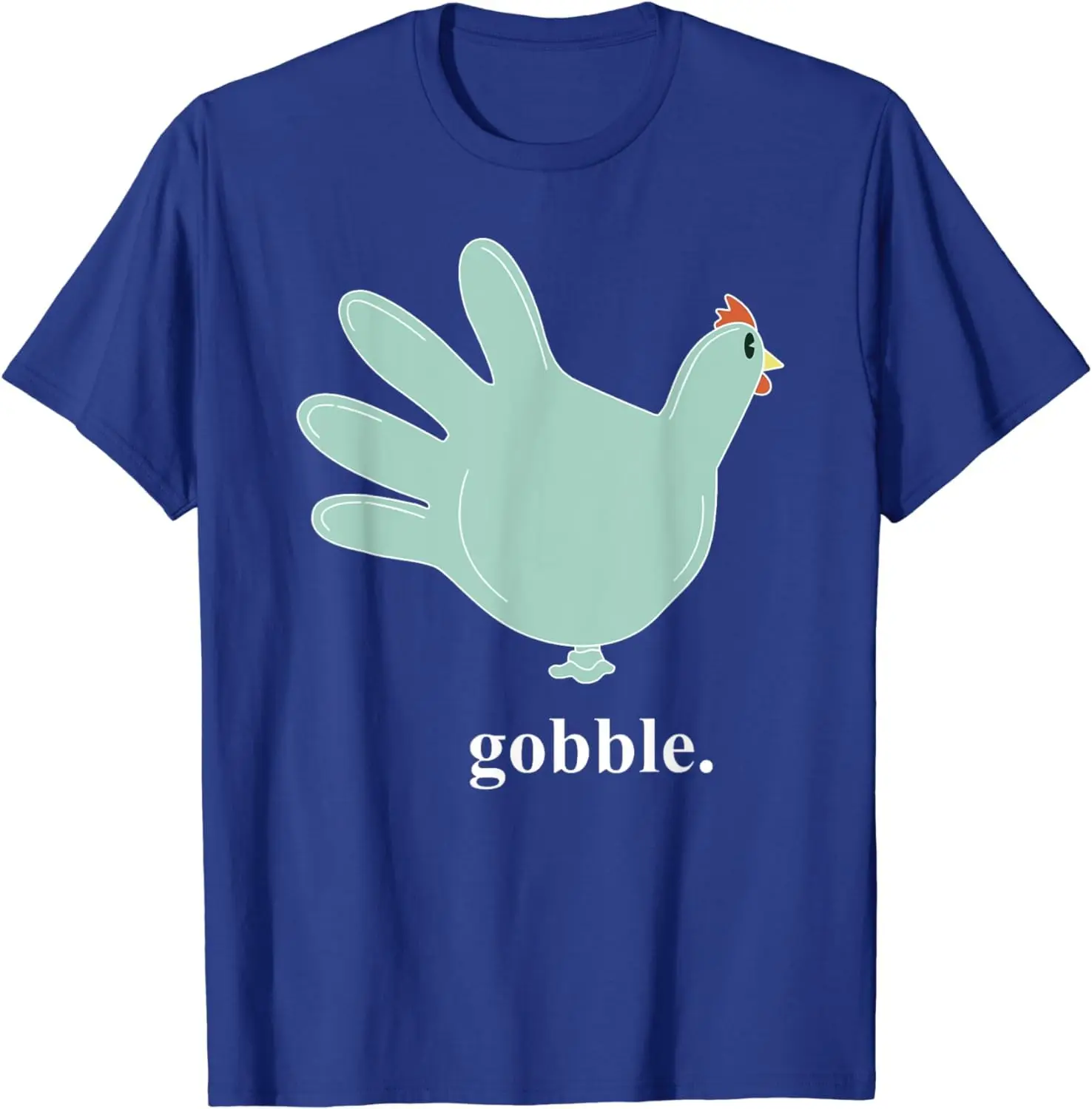 Turkey Glove Gobble Thanksgiving Thankful Nurse T-Shirt Anime Graphic T-shirts For Men Clothing Women Tees Y2K Tops