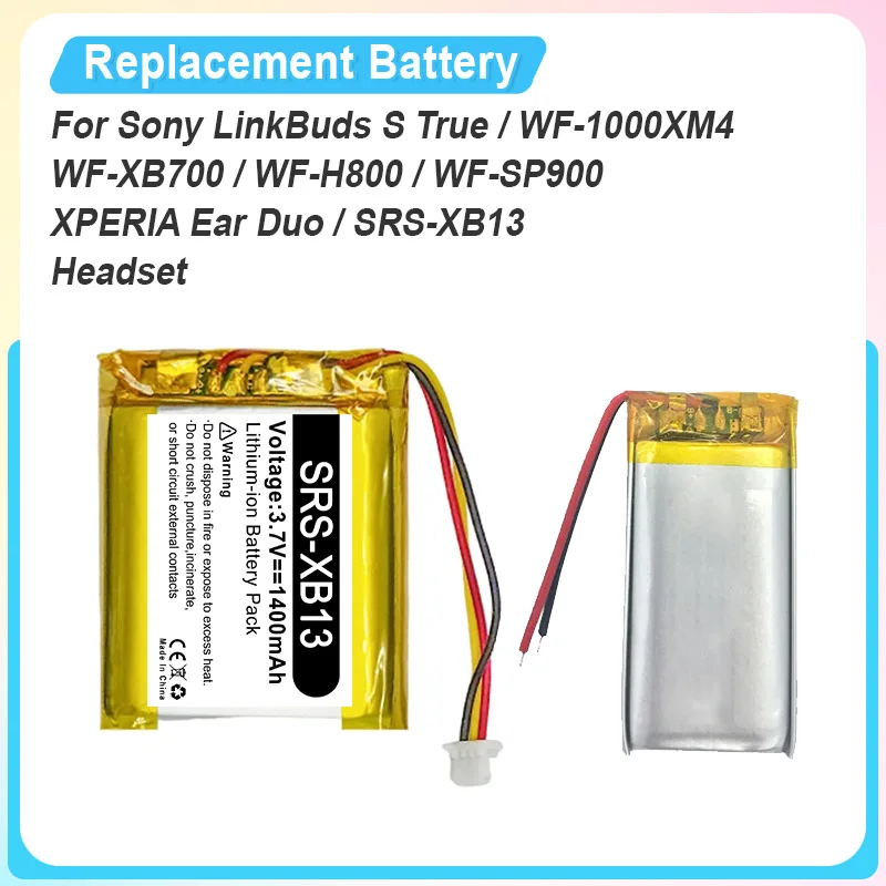 

Replacement Battery for Sony LinkBuds S True / WF-1000XM4 / WF-XB700 / WF-H800 / WF-SP900 / XPERIA Ear Duo / SRS-XB13 Headset