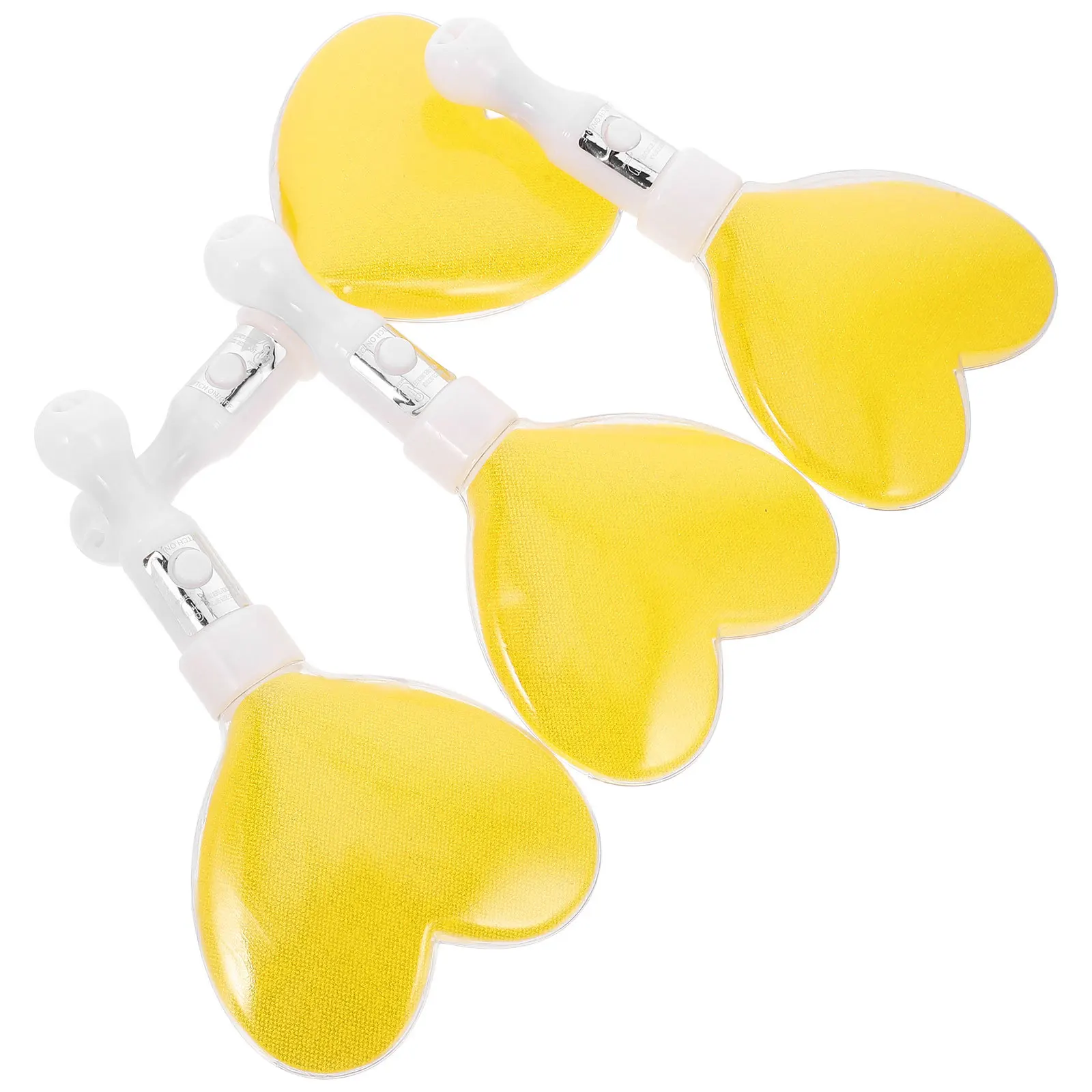 

4Pcs Heart Shape Cheering Sticks Concert Light Glow Sticks Durable Practical Party Decorative Glow Stick Festival