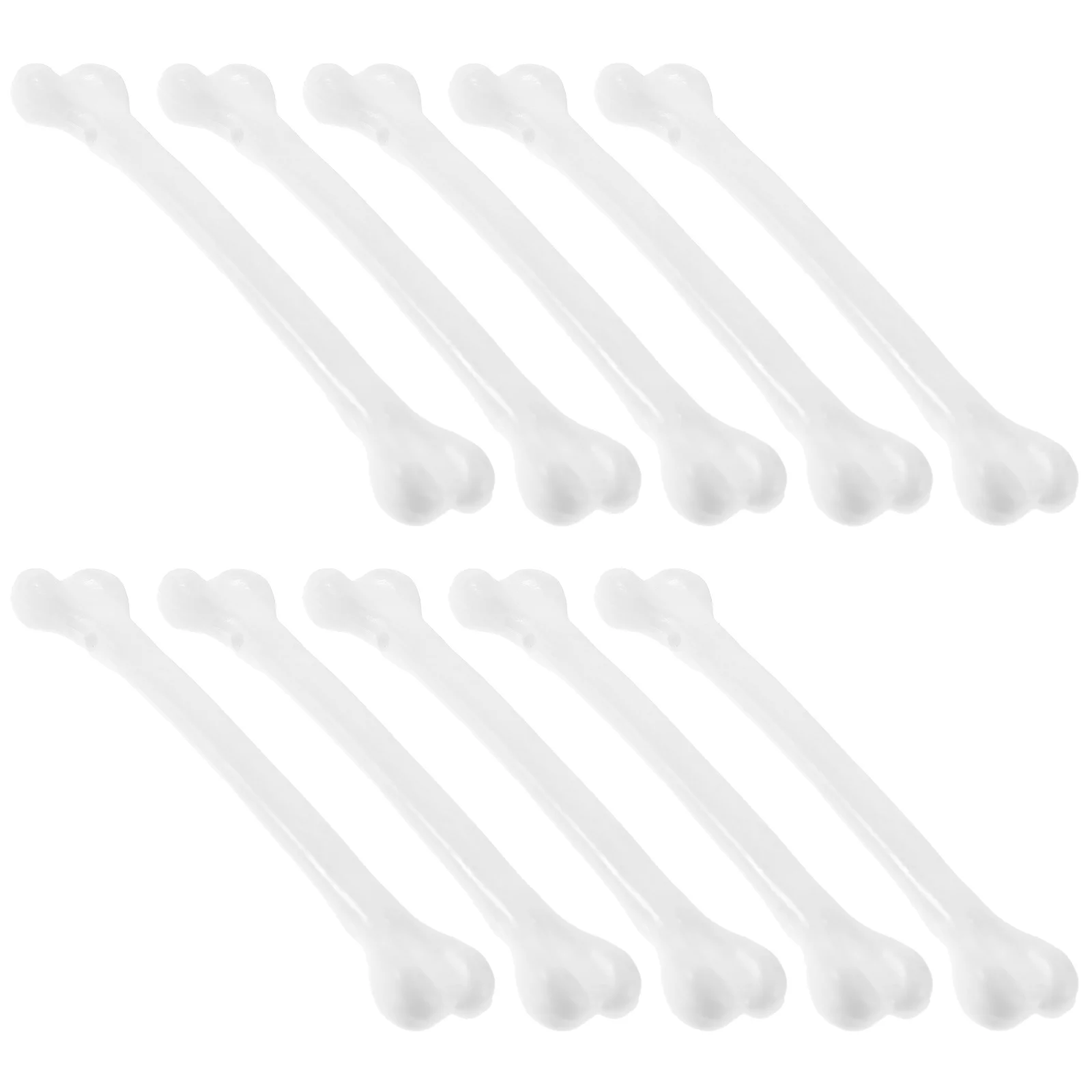 Accessoires de collier en os blanc, 10 pièces, décor de Costume d'halloween, simulation d'os humains en plastique, accessoires pour fête