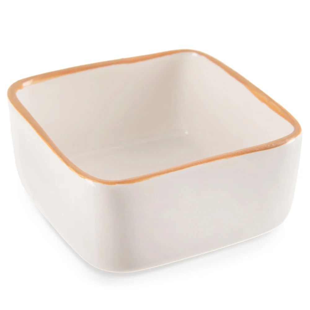 Keramische witte ovenschaal, 90 ml.