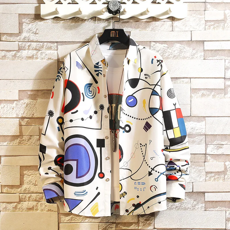 メンズ長袖シャツ,花柄,カジュアル,オフィス用,ニューコレクション,6XL,7XL