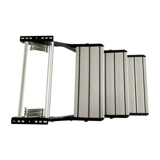 Caravan Manual Folding Three-layers Trailer RV Step 250kg Bear-loading