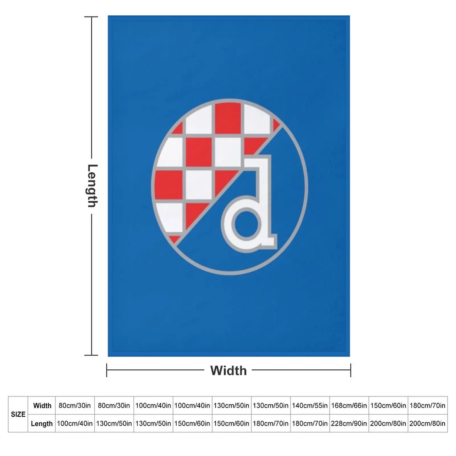 Dinamo Zagreb Football Club Throw Blanket Decorative Sofa Sofa Throw for sofa Hairys Hair Blankets For Baby Blankets