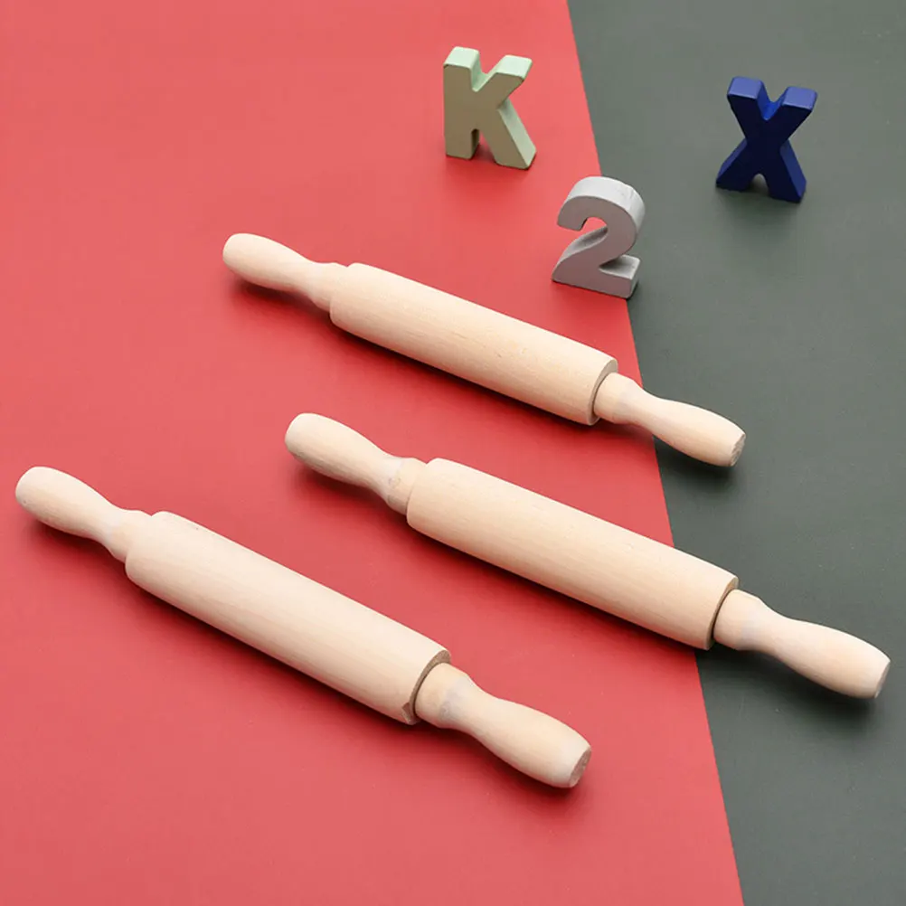 

Mini Rolling Pin for Baking Small Non Stick Kid Kids Toddler Child Kitchen Tool