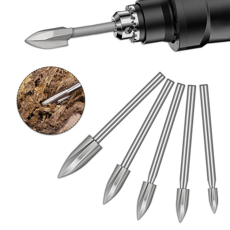 Juego de brocas para tallar madera, herramienta rotativa Dremel, accesorios de taladro de grabado, broca de fresado, herramientas de carpintería, 1 Uds.