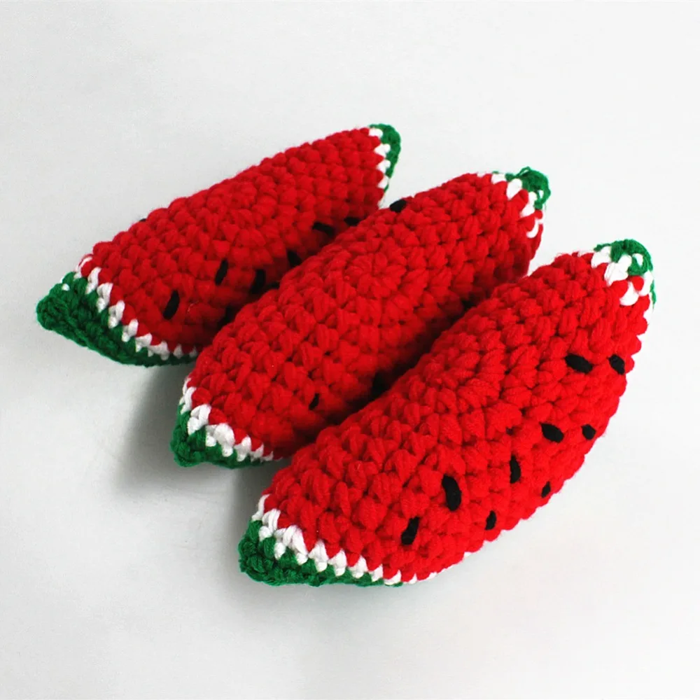 Kids Photography Props Hands - Crocheted Wool Fruits & Vegetables Gifts